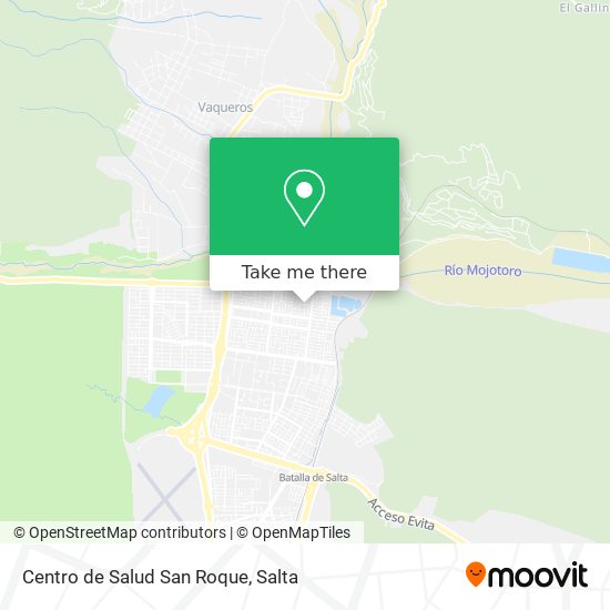 Mapa de Centro de Salud San Roque