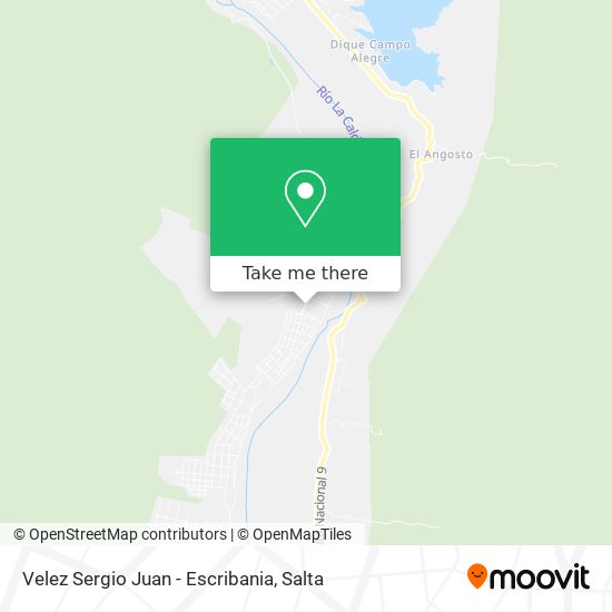 Mapa de Velez Sergio Juan - Escribania