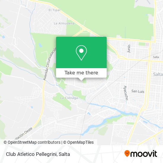 Mapa de Club Atletico Pellegrini