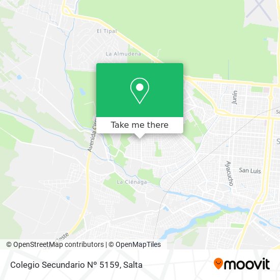 Colegio Secundario Nº 5159 map