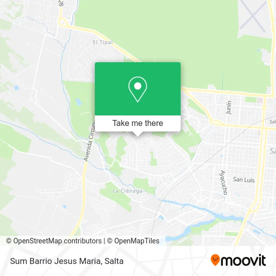 Sum Barrio Jesus Maria map