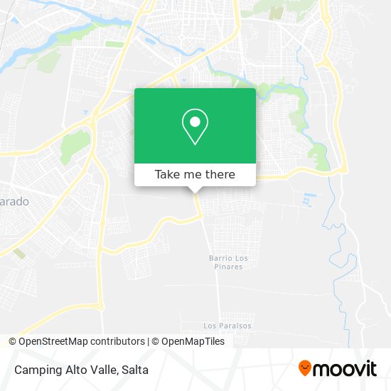 Camping Alto Valle map