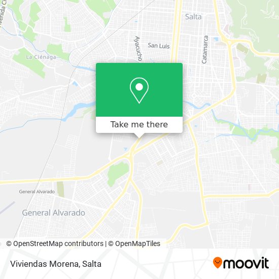 Viviendas Morena map