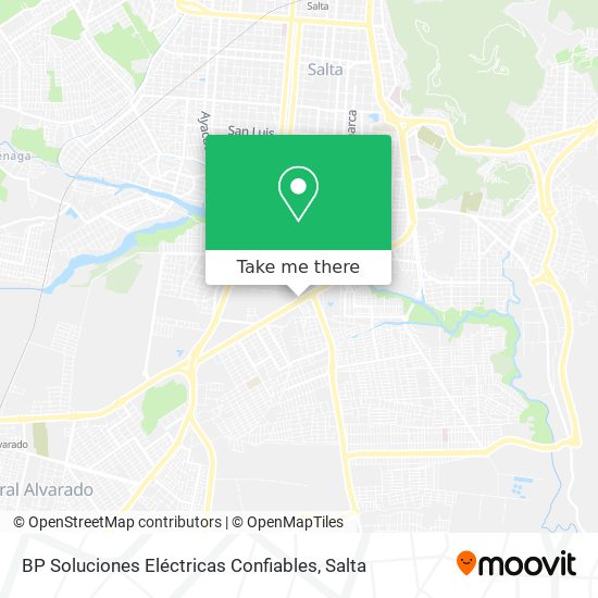 Mapa de BP Soluciones Eléctricas Confiables