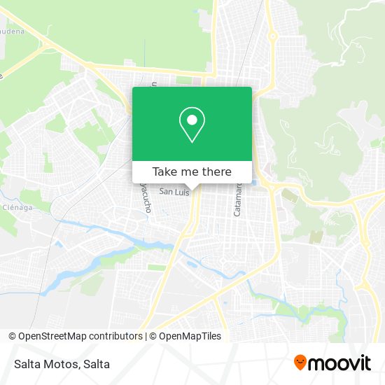 Salta Motos map