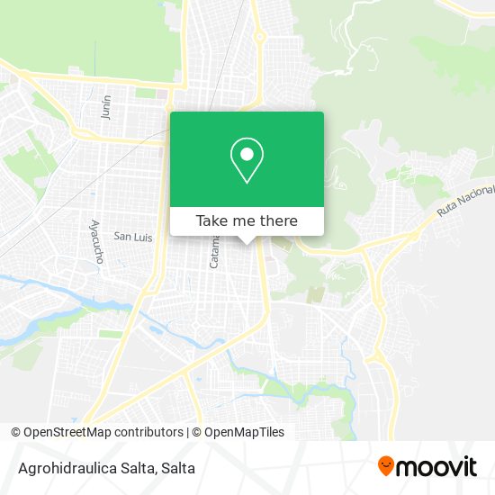 Agrohidraulica Salta map