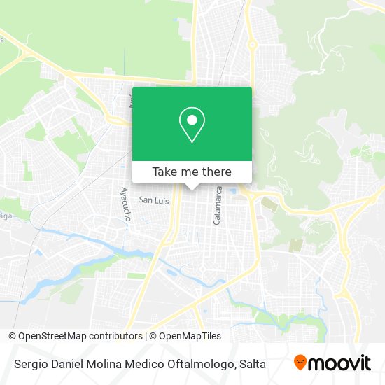 Mapa de Sergio Daniel Molina Medico Oftalmologo