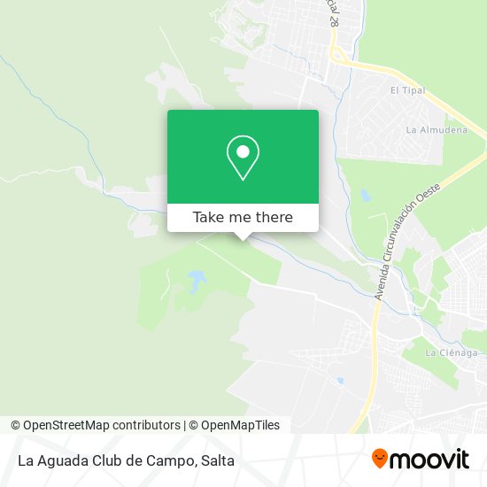 Mapa de La Aguada Club de Campo