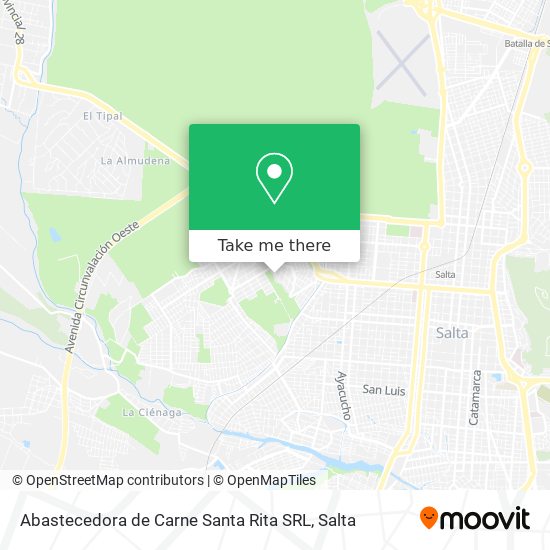 Mapa de Abastecedora de Carne Santa Rita SRL