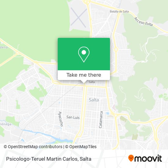 Psicologo-Teruel Martin Carlos map