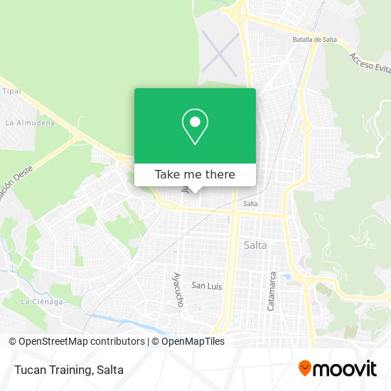 Tucan Training map