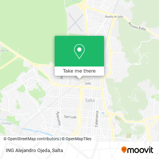 ING Alejandro Ojeda map