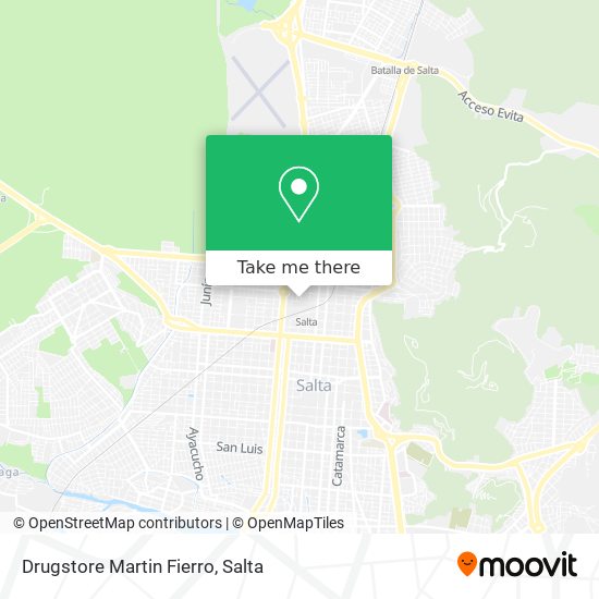 Drugstore Martin Fierro map