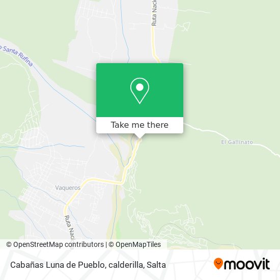 Cabañas Luna de Pueblo, calderilla map