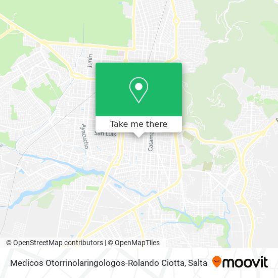 Medicos Otorrinolaringologos-Rolando Ciotta map