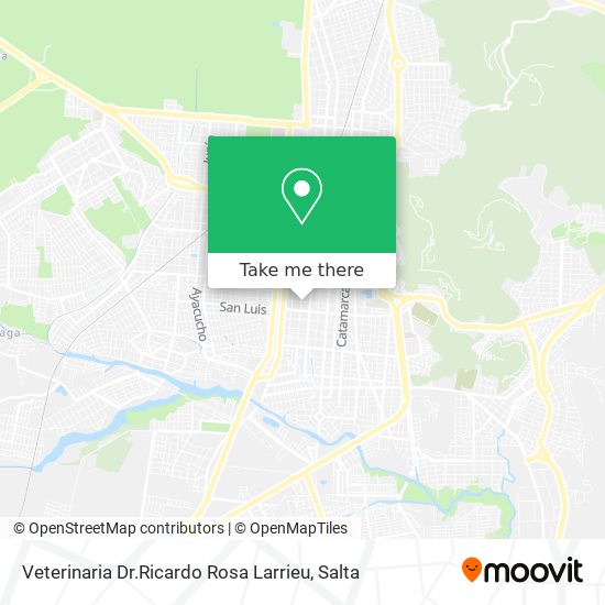 Mapa de Veterinaria Dr.Ricardo Rosa Larrieu