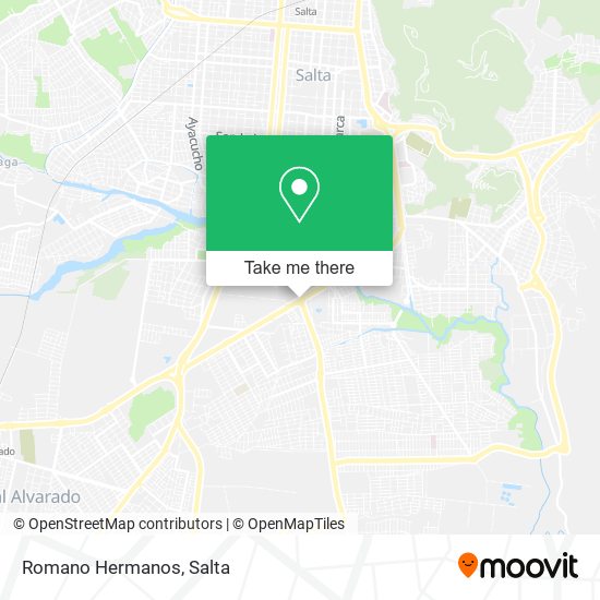 Romano Hermanos map