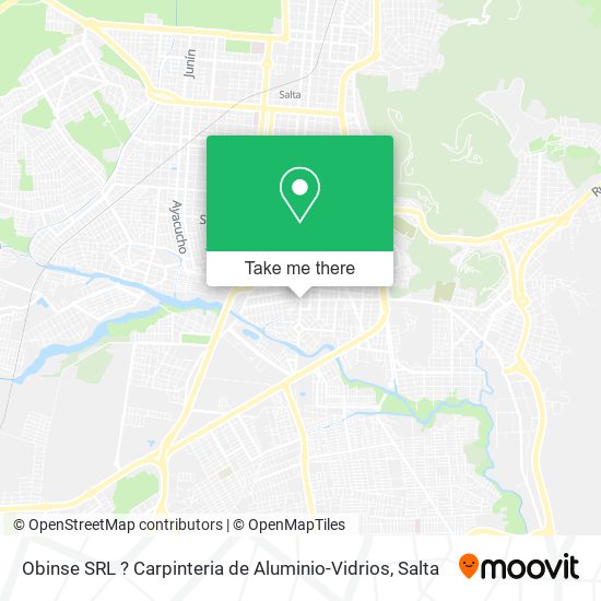 Obinse SRL ? Carpinteria de Aluminio-Vidrios map