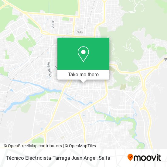 Mapa de Técnico Electricista-Tarraga Juan Angel