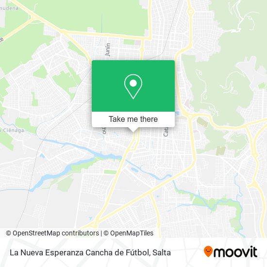 La Nueva Esperanza Cancha de Fútbol map