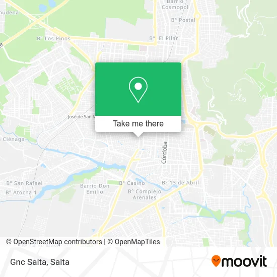 Gnc Salta map