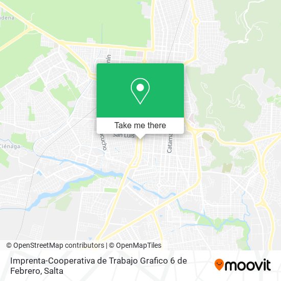 Mapa de Imprenta-Cooperativa de Trabajo Grafico 6 de Febrero