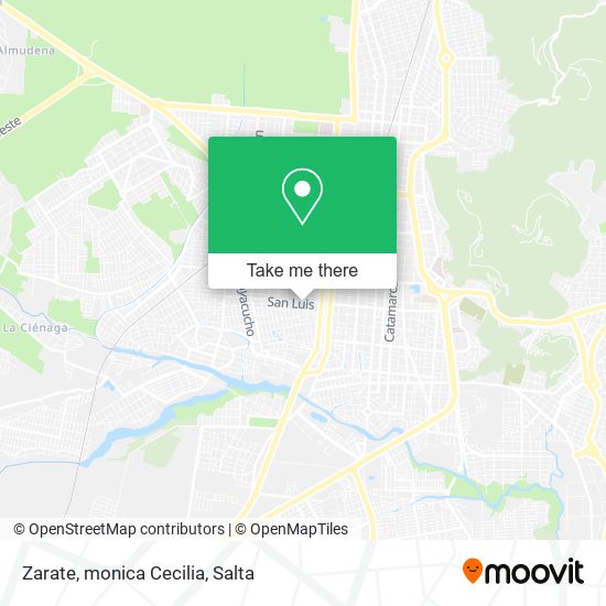 Zarate, monica Cecilia map