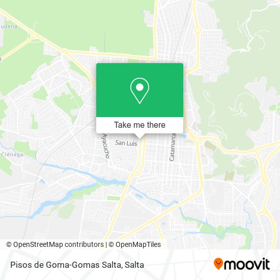 Pisos de Goma-Gomas Salta map