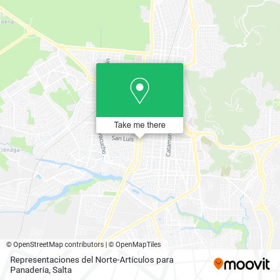 Mapa de Representaciones del Norte-Artículos para Panadería