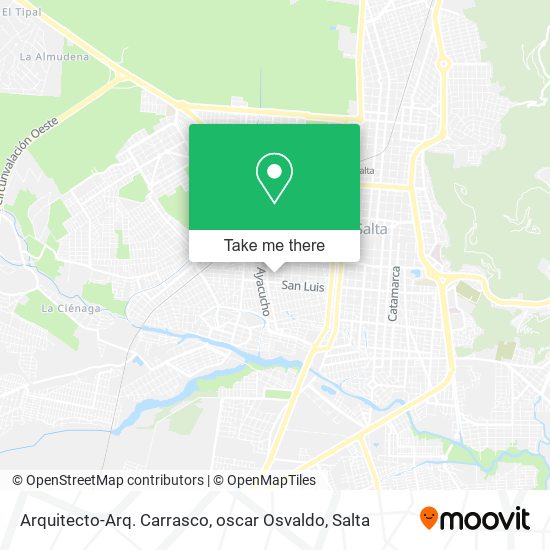 Arquitecto-Arq. Carrasco, oscar Osvaldo map