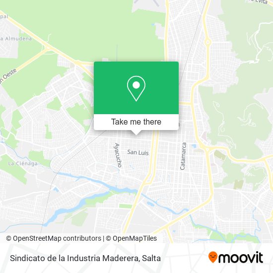 Sindicato de la Industria Maderera map