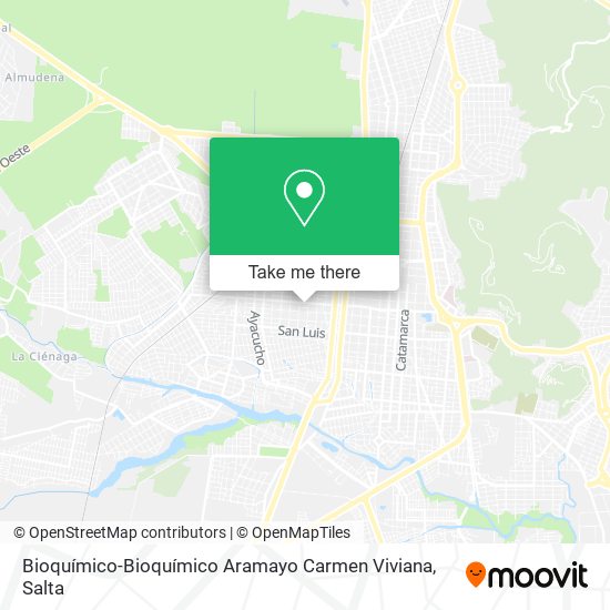 Bioquímico-Bioquímico Aramayo Carmen Viviana map