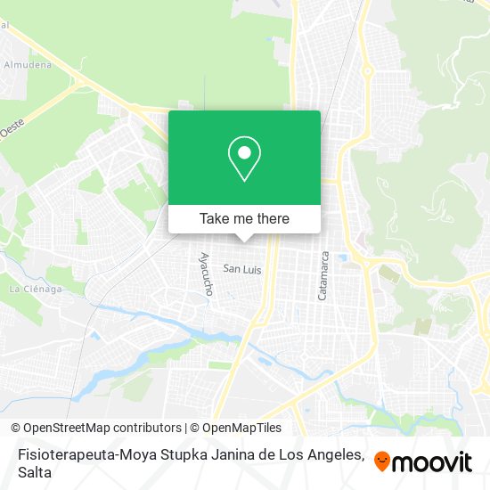 Fisioterapeuta-Moya Stupka Janina de Los Angeles map