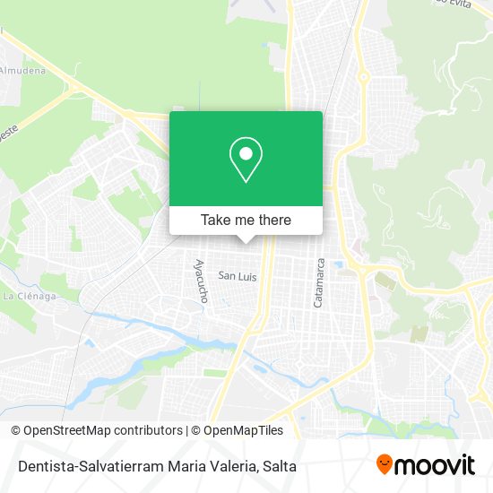 Mapa de Dentista-Salvatierram Maria Valeria