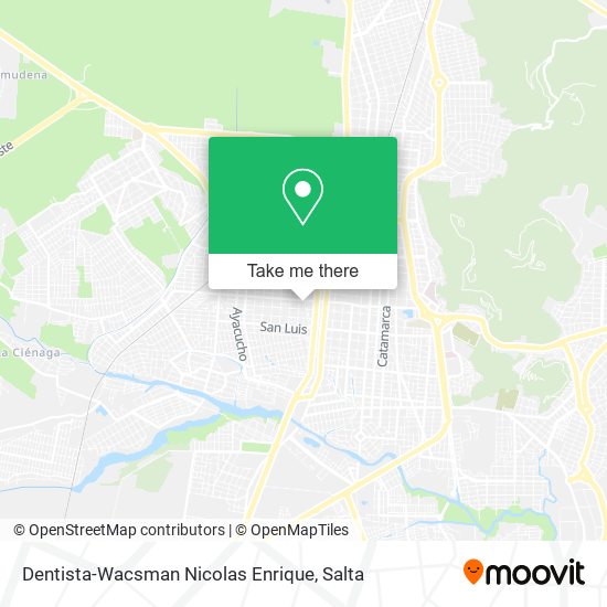 Dentista-Wacsman Nicolas Enrique map