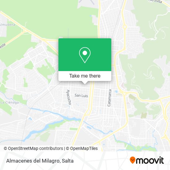 Almacenes del Milagro map