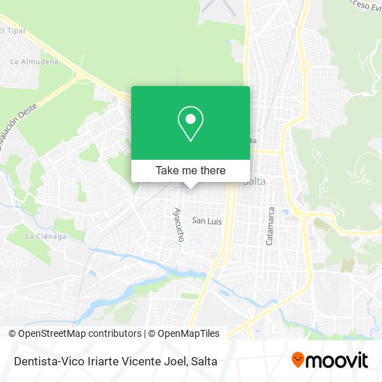 Dentista-Vico Iriarte Vicente Joel map