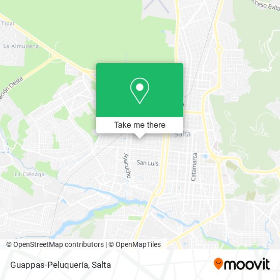 Guappas-Peluquería map