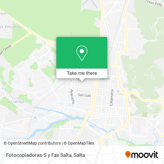 Fotocopiadoras-S y Fax Salta map