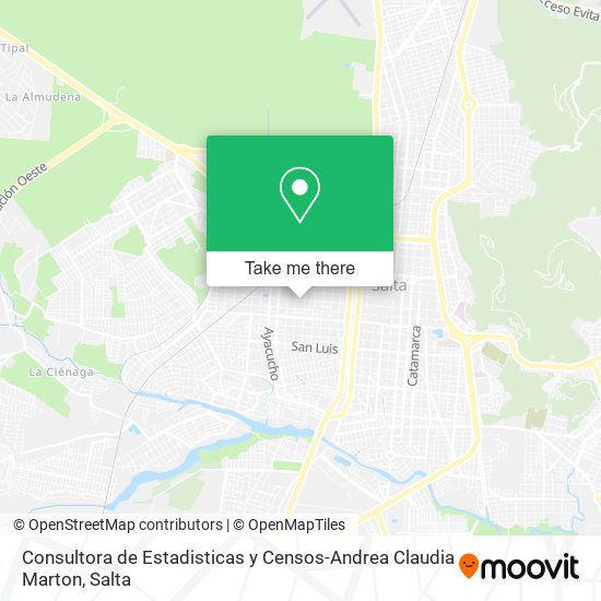 Consultora de Estadisticas y Censos-Andrea Claudia Marton map