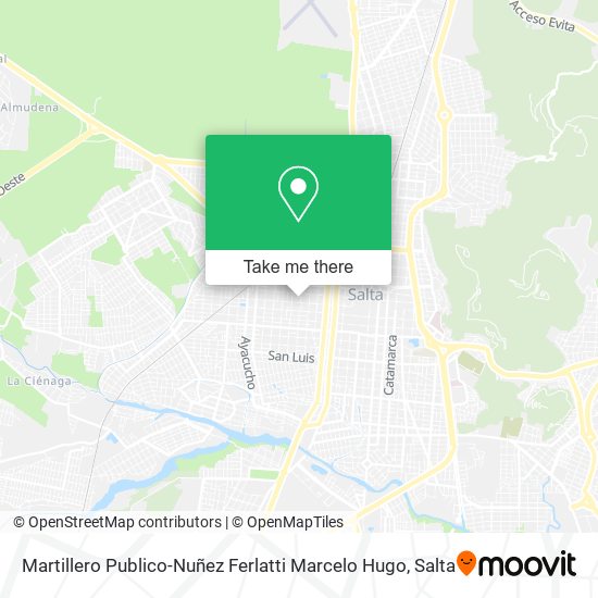 Mapa de Martillero Publico-Nuñez Ferlatti Marcelo Hugo