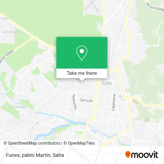 Funes, pablo Martin map