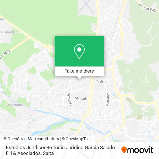 Estudios Juridicos-Estudio Juridico Garcia Salado Fili & Asociados map