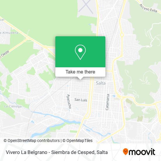 Vivero La Belgrano - Siembra de Cesped map