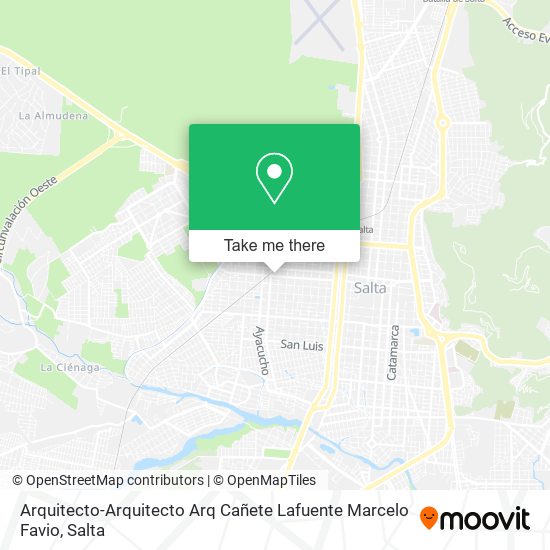 Arquitecto-Arquitecto Arq Cañete Lafuente Marcelo Favio map