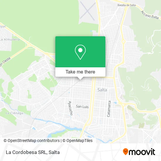 Mapa de La Cordobesa SRL
