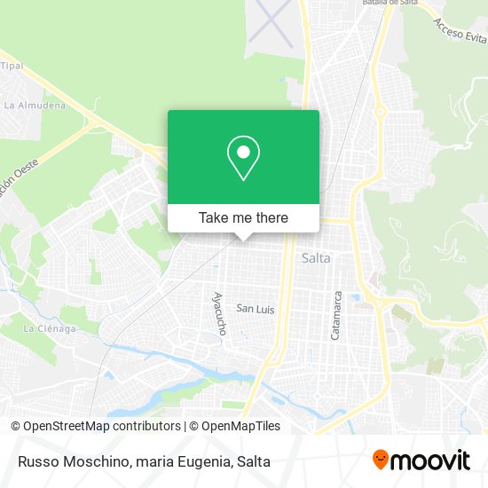 Mapa de Russo Moschino, maria Eugenia