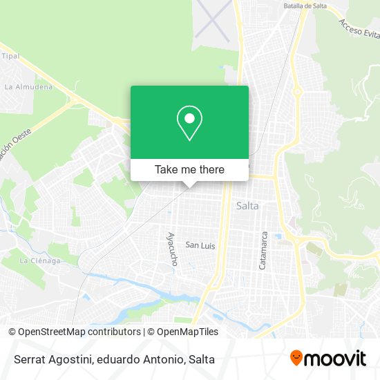 Mapa de Serrat Agostini, eduardo Antonio