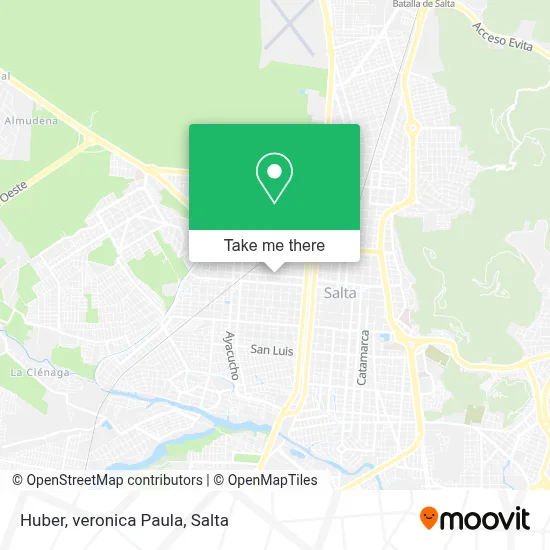 Huber, veronica Paula map