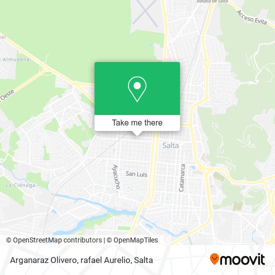 Arganaraz Olivero, rafael Aurelio map